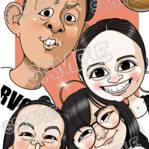 家族似顔絵